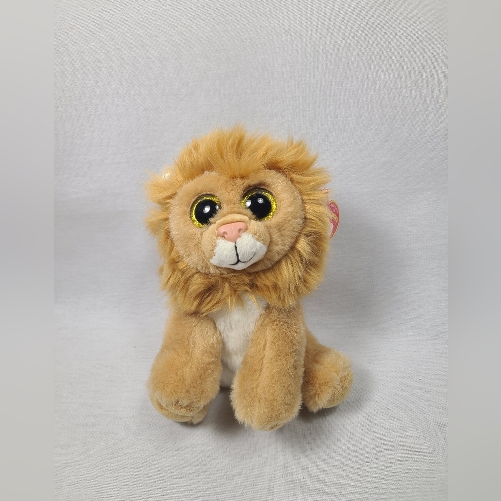 Ty Beanie Boos 6" Louie The Lion Plush Stuffed Animal- NWT